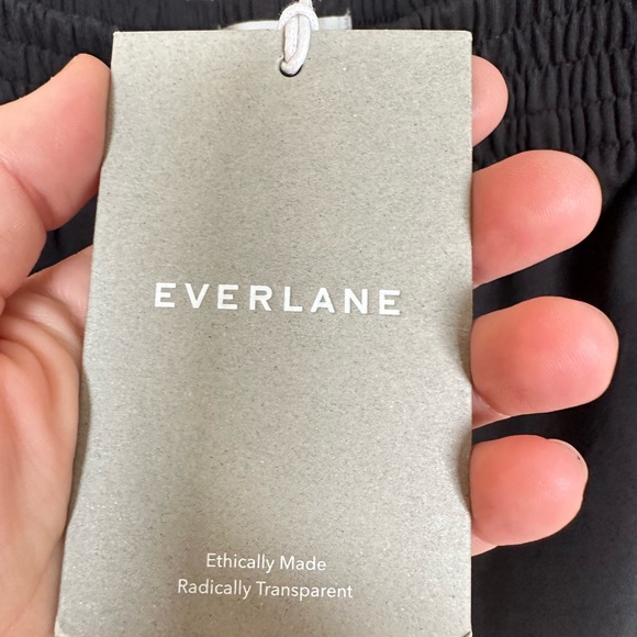 Everlane Black Pull On High Rise Cotton Shorts NWT Size Small - Picture 6 of 6